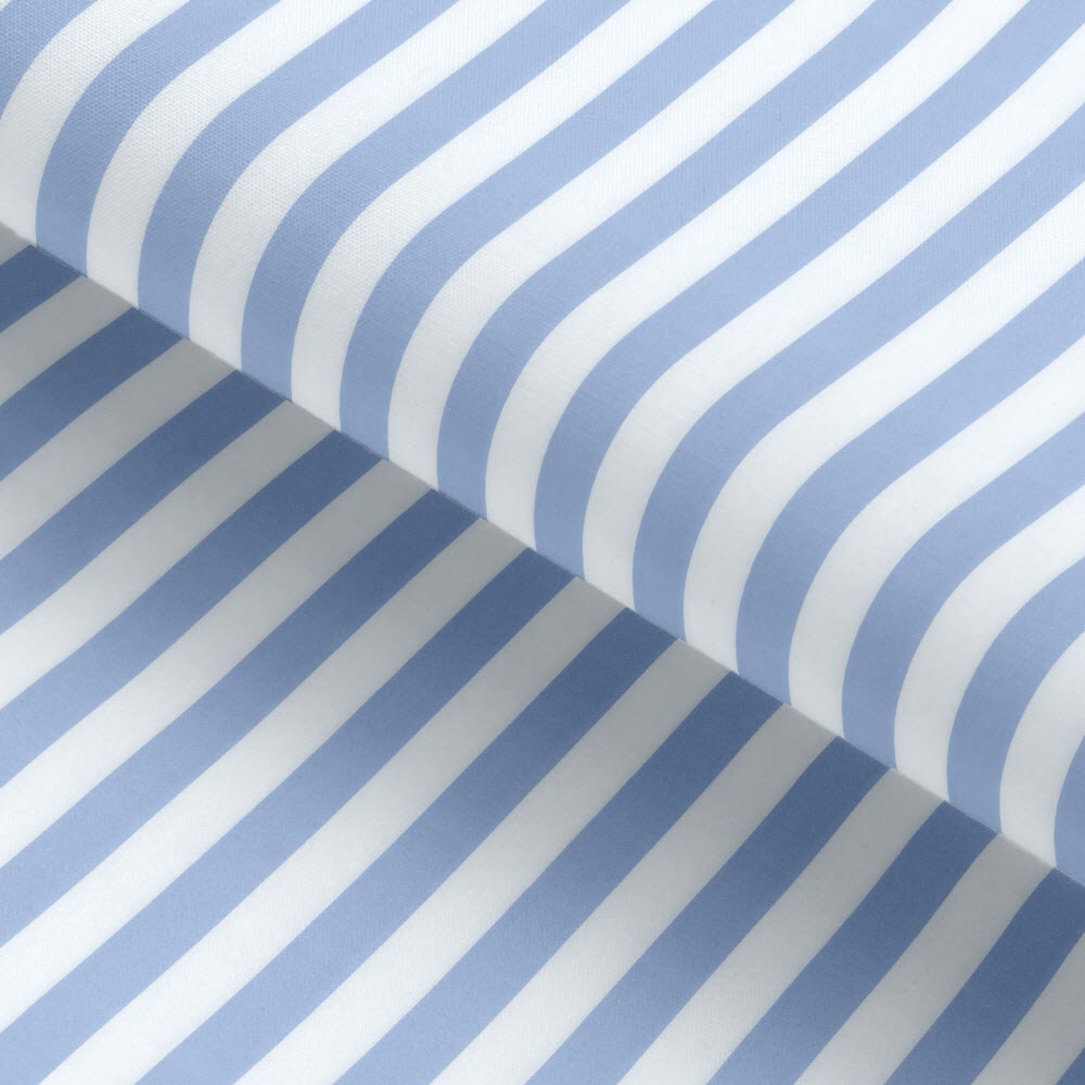 Powder Blue Regency Stripe Cotton Deluxe Fabric