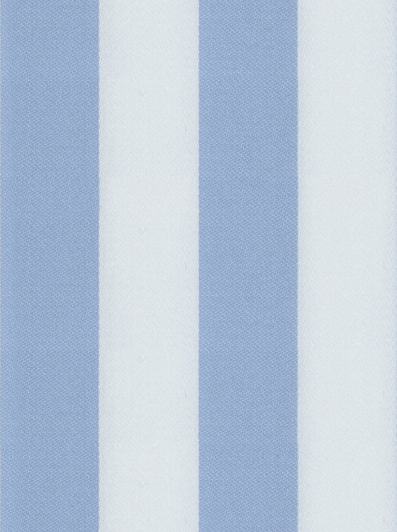 Powder Blue Regency Stripe Cotton Deluxe Fabric