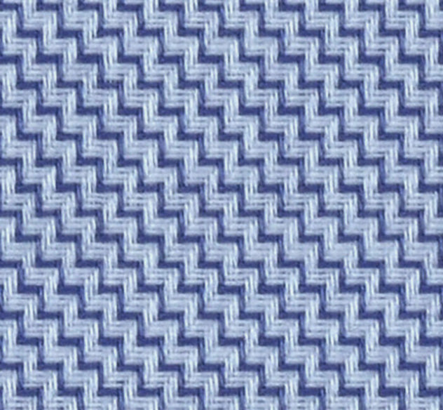 Cobalt Blue White Textured Solid Classic Cotton Fabric