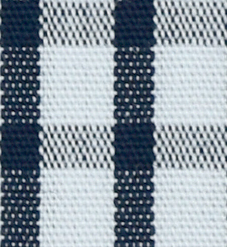 Grid Checked Navy Blue Classic Cotton Fabric