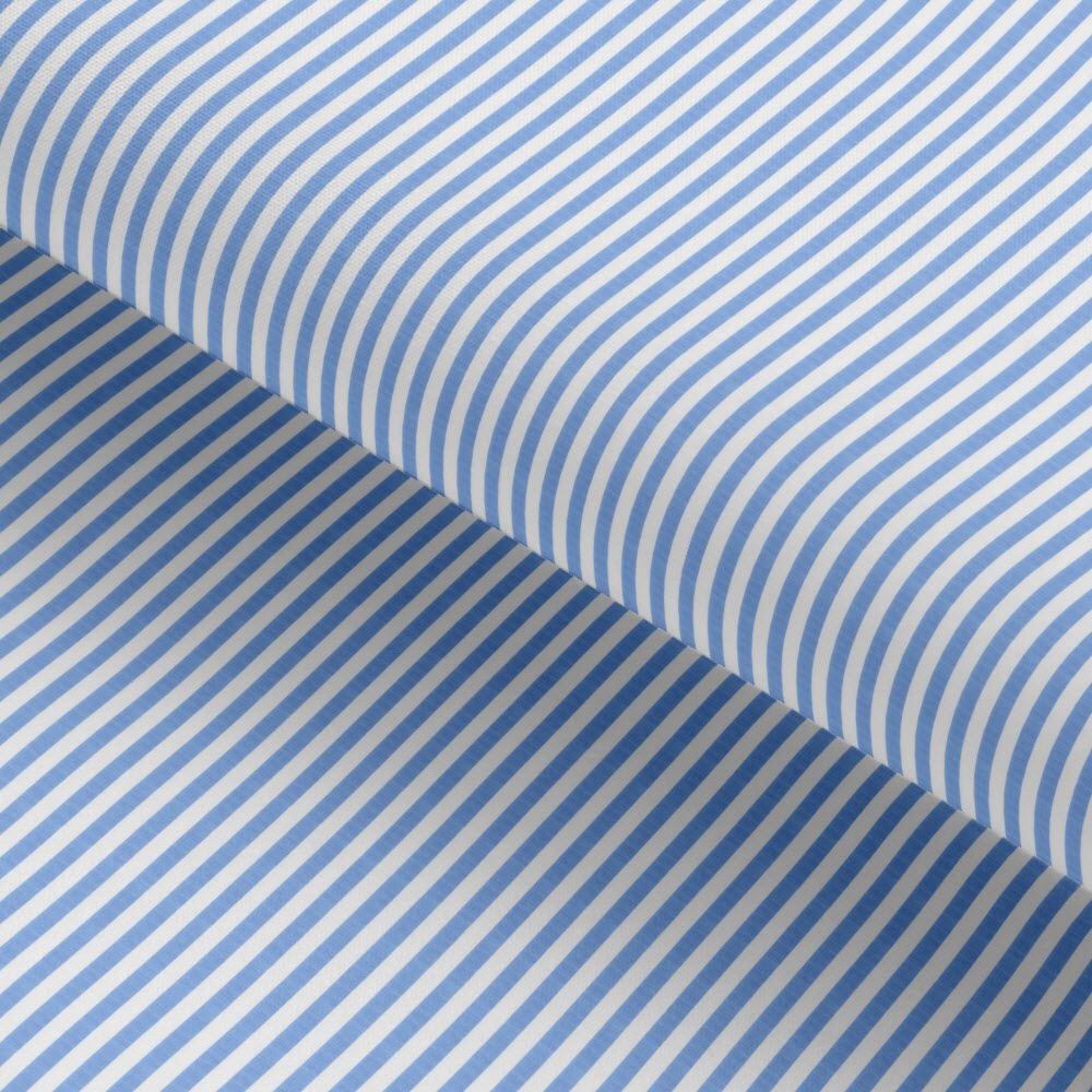 Awning Stripped Blue Classic Cotton Fabric