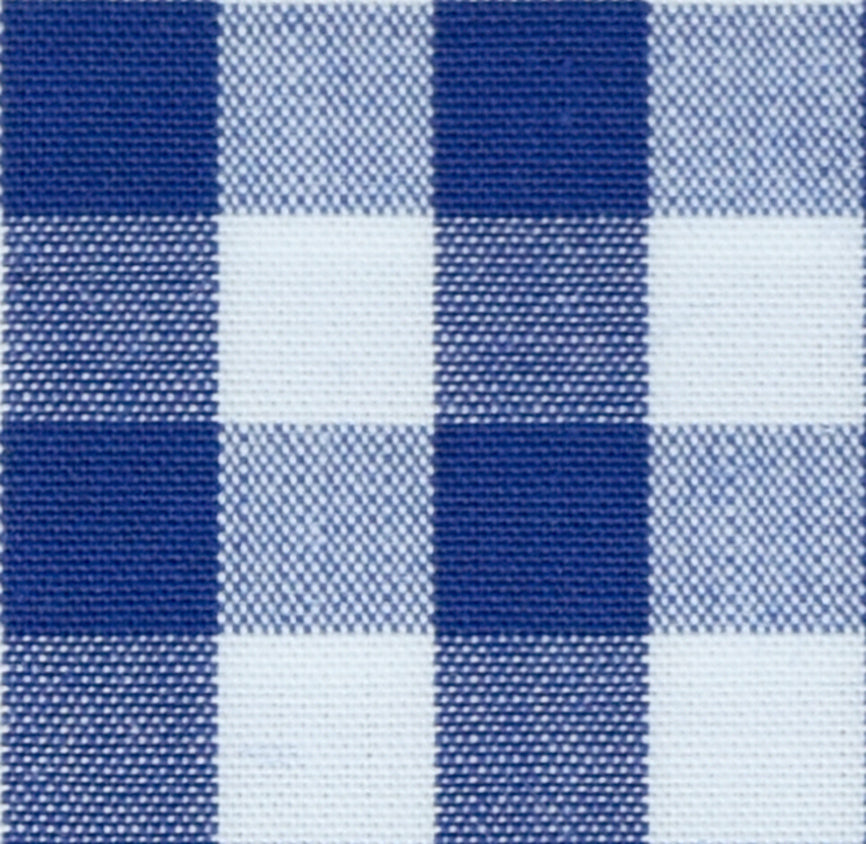 Gingham Checkered Blue Classic Cotton Fabric