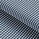 Load image into Gallery viewer, Gingham Checkered Navy Blue Classic Cotton Fabric
