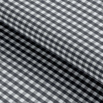 Load image into Gallery viewer, Grey Checkered Cotton Seasonal Leisure Fabric
