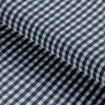 Load image into Gallery viewer, Teal Blue Checkered Cotton Seasonal Leisure Fabric
