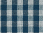 Load image into Gallery viewer, Teal Blue Checkered Cotton Seasonal Leisure Fabric
