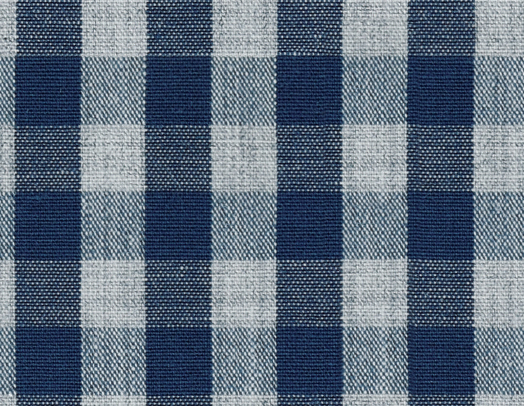 Blue Checkered Cotton Seasonal Leisure Fabric