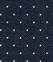 Navy Blue Swiss Self Dotted Cotton Deluxe Fabric