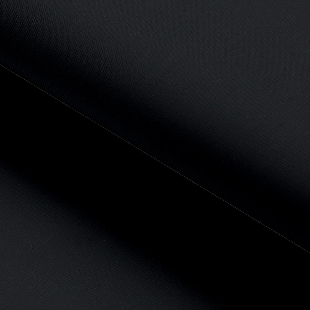 Black Plain Cotton Free Moving Fabric