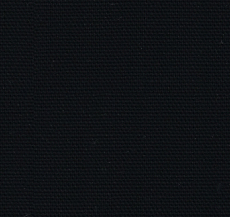 Black Plain Cotton Free Moving Fabric