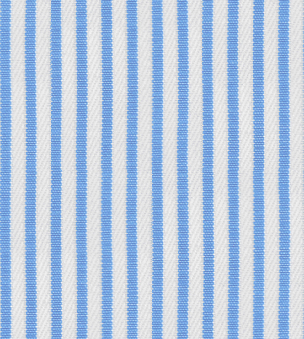 Blue Pencil Stripped Cotton Deluxe Fabric