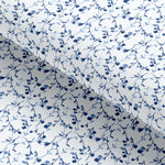 Load image into Gallery viewer, White &amp; Blue Printed Cotton Seasonal Leisure Fabric
