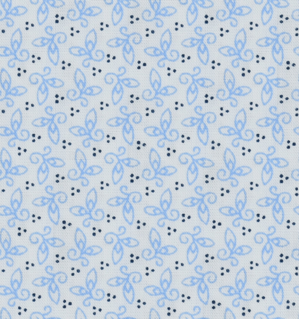 Blue Printed Cotton Seasonal Leisure Fabric