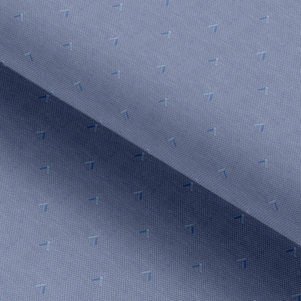 Arctic Blue Self Designed Knitted Fabric