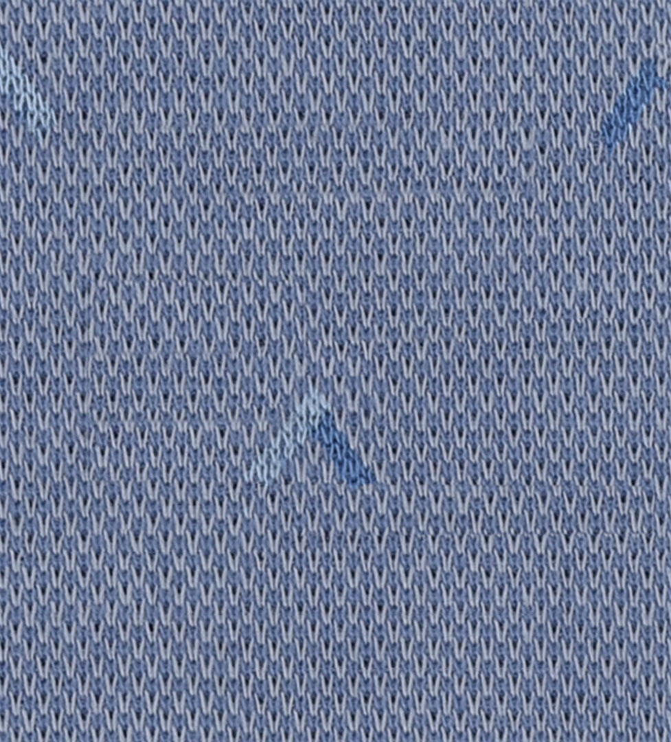 Arctic Blue Self Designed Knitted Fabric