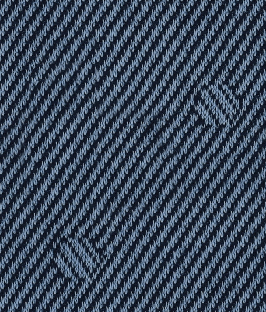 Cadet Blue Self Designed Knitted Fabric