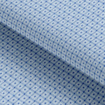 Load image into Gallery viewer, Light Blue Grid Check Self Design Knitted Fabric
