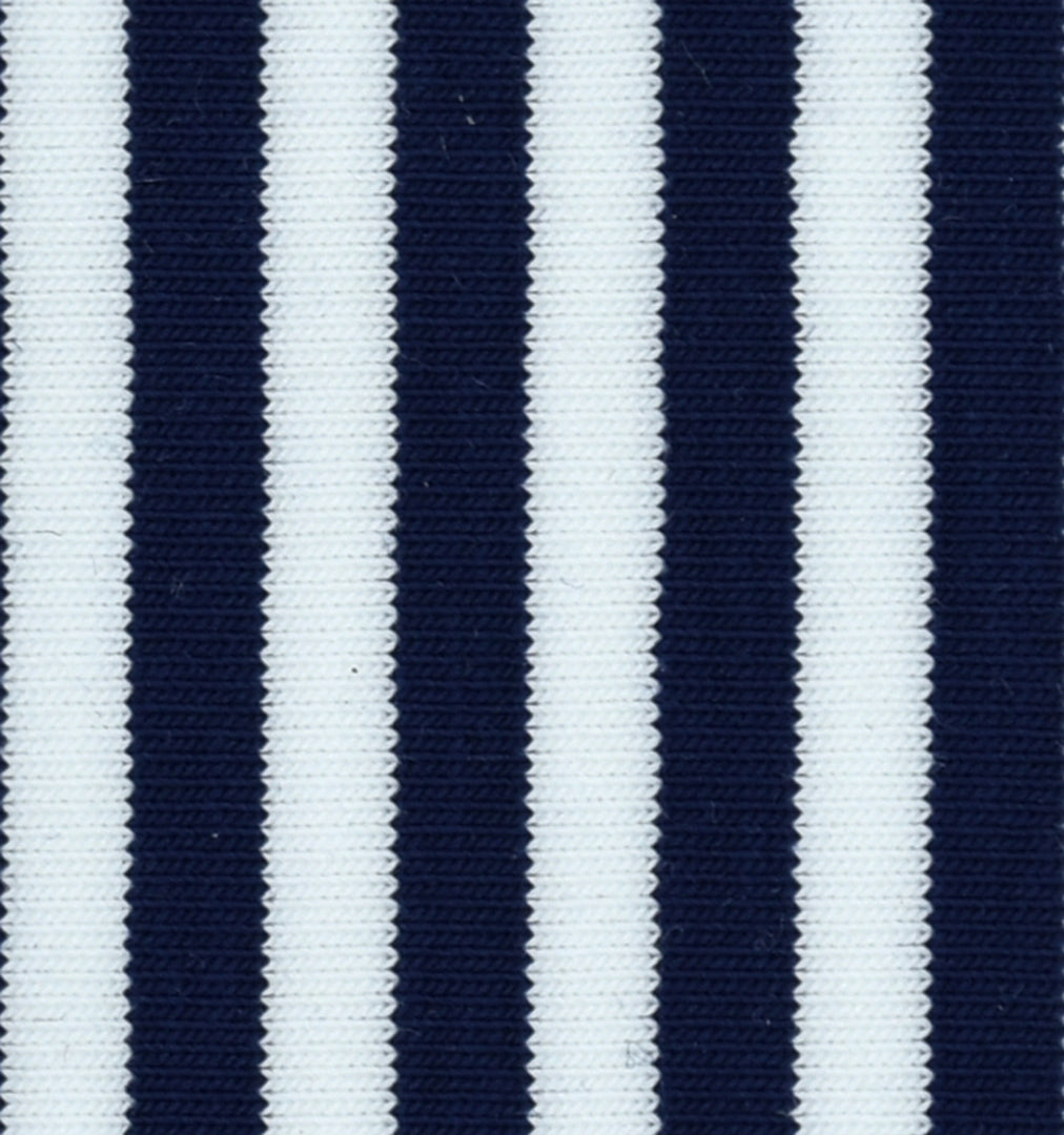 Blue Pencil Stripped Knitted Fabric