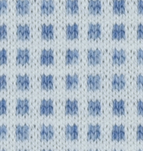 Soft Blue Self Designed Knitted Fabric