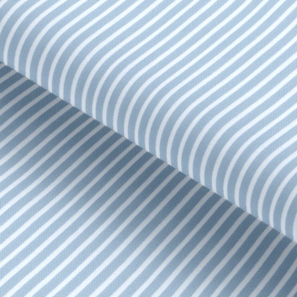 Light Blue Pin Stripped Knitted Fabric